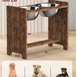 Large Dog Bowl Stand Brand New In Box