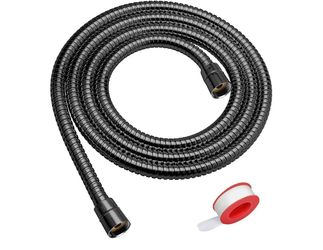 Blissland Shower Hose Extra Long 79 Inches Handheld Shower Head Hose with Brass Insert and Nut - Durable and Flexible(Matte Black)