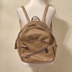 Guess Mocha Brown Travel Backpack - Ship Only