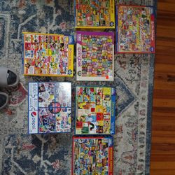 7 Perfect condition (contact info removed) piece puzzles, 3 never opened!