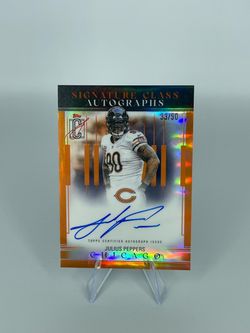 2025 Topps Signature Class Julius Peppers Auto Orange /50 Bears HOF