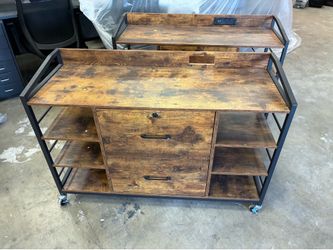 2 Office console table w/ wheels ($100 for both)