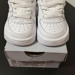 Nike Air Force 1 Baby Shoes Size 3C – White – Great Condition