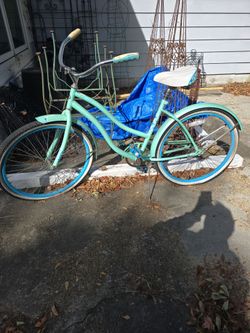 Mint Green Beach Cruiser Bicycle