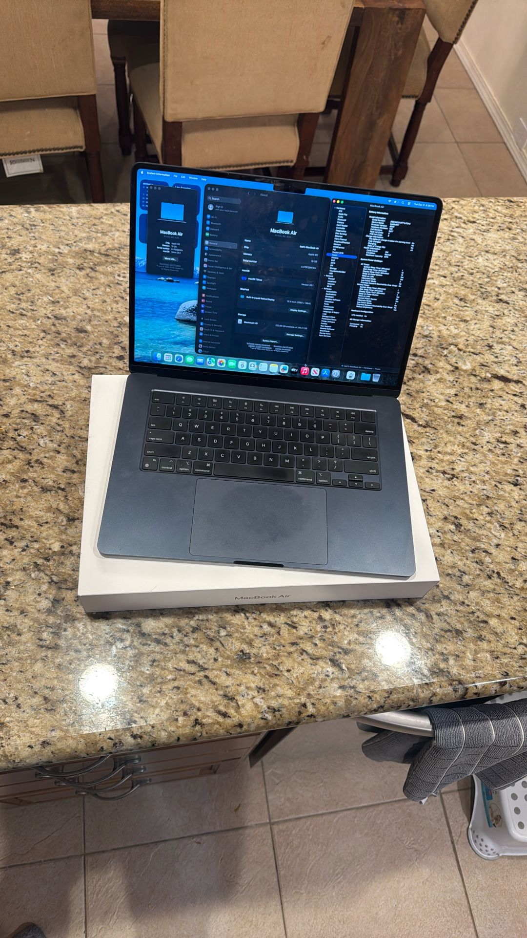 MacBook Air 15” M2 2023 16GB 256GB Midnight