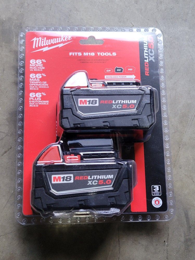 Milwaukee 5.0 Batteries