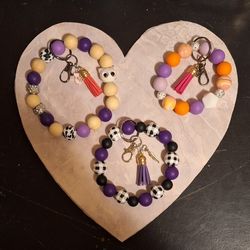 Purple Wristlet Keychain 