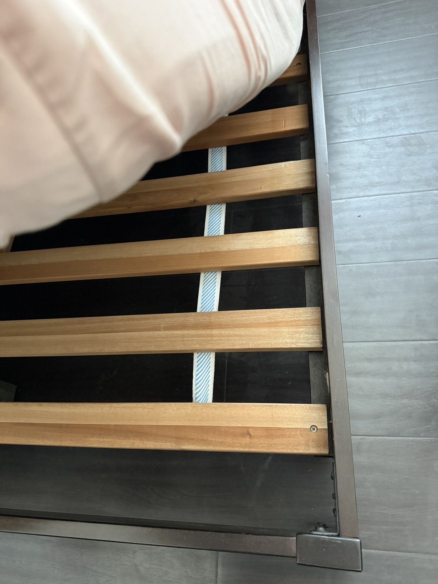 West Elm Simple Low Platform Bed Full Dark Brown