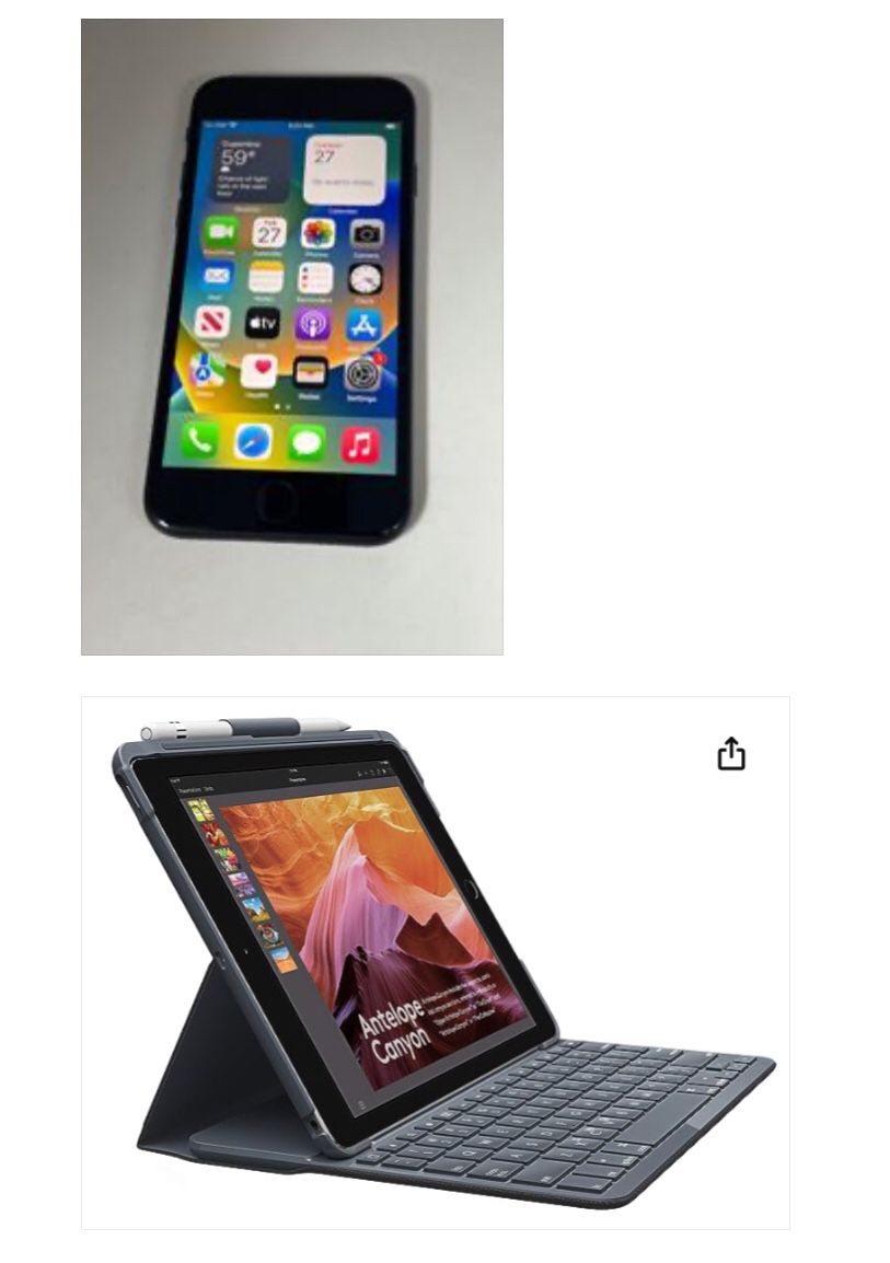 iPad 6 And iPhone 3rd Gen Bundle / Both Unlocked / Black