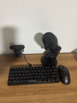 Microphone, Keyboard, Mouse, Camera Bundle For SALE