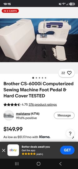 Brother 6000i sewing machine