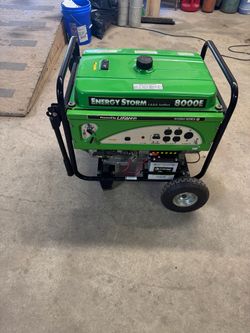Energy Storm 8000E 8000 watt generator.