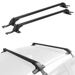 (New) Universal 43.3" Roof Rack Cross Bars, portaequipajes de teco, 165 LB capacity, Lockable
