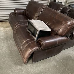 leather couch, electric recliners