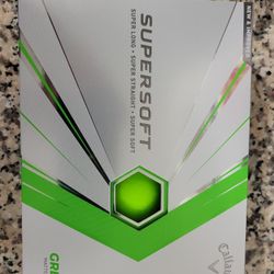 NIB Callaway supersoft golf balls -green