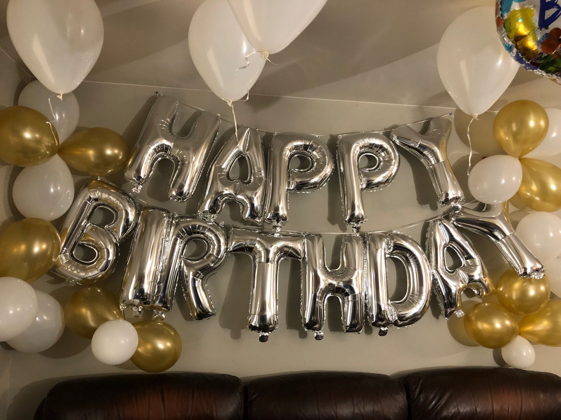 20 inch happy birthday balloon banner