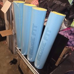 six-foot yoga or exercise mats