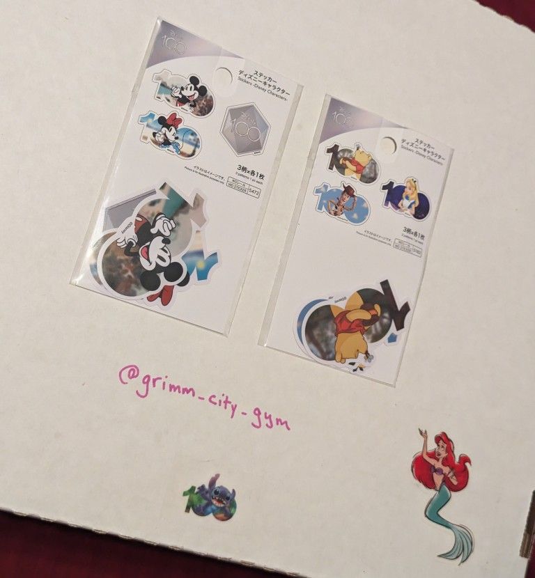 Japan Exclusive Stickers Disney 100th Anniversary