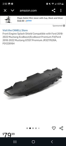 Ford Mustang Under Belly Cover Part