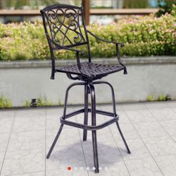 Antique Cast Aluminum Swivel Bar Tool