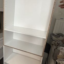 White Five Shelf Bookcase