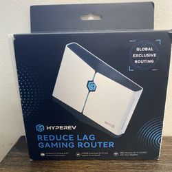 HYPEREV Reduce Lag Gaming Router WiFi 6 for PC & Consoles PS5 PS4 New Open Box