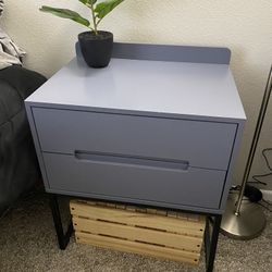 Grey Modern Night Stand Or End Table 