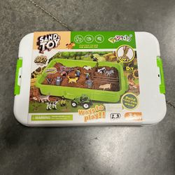 Farm Sensory Bin Play Sand Sensory Toys Kids Play Sand Bin Sensory Bin Montessori Activity Set