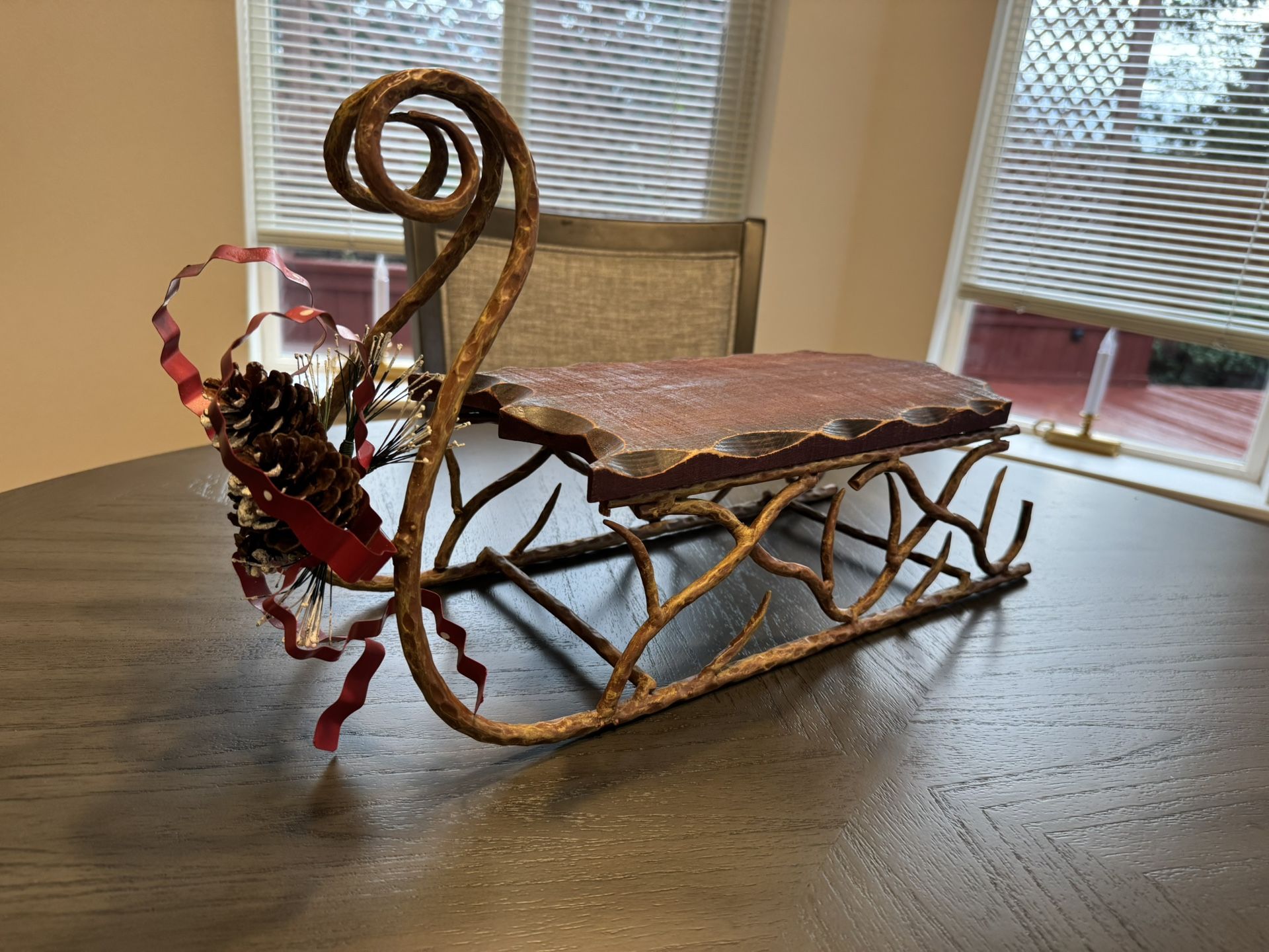 DECORATIVE CHRISTMAS SLED - 20”x7” - EXCELLENT CONDITION