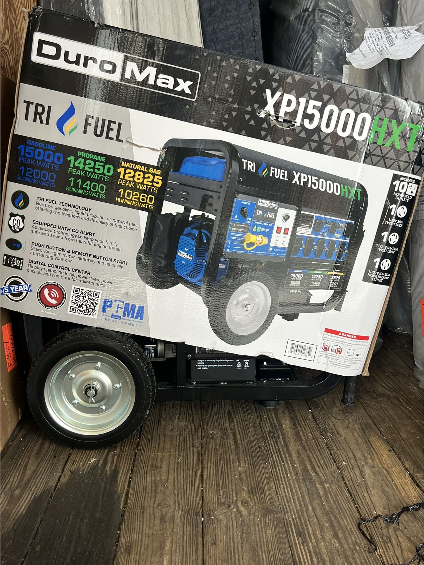 π₯ Duromax XP15000HXT Tri-Fuel Generator β BRAND NEW! π₯