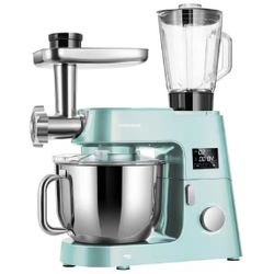  VIVOHOME  7.5 qt 6-Speed Blue 9-in-1 Stand Mixer
