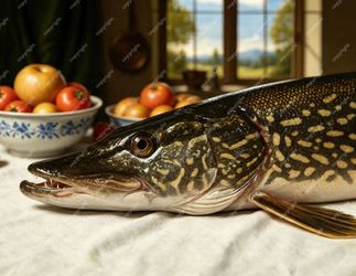 Rustic Kitchen Still Life Angler's 3 Piece Art Set