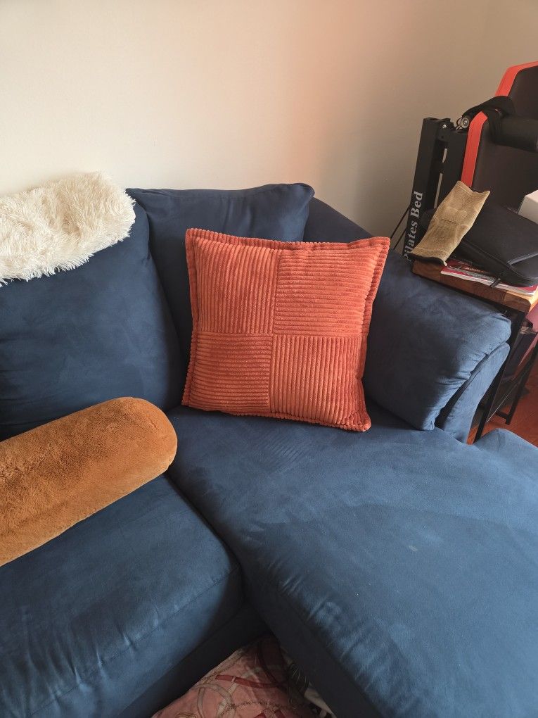 Ashley® Darcy Blue Chaise Sofa