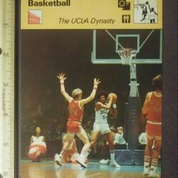 1977 Sportscaster UCLA College Dynasty NCAA Marques Johnson Basketball Photo Large Over-sized Card HTF Collectible Vintage Italy Sports