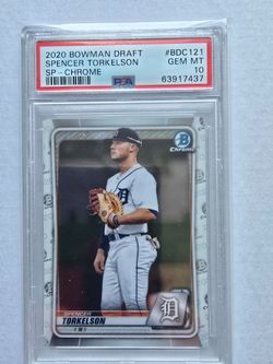 2020 Bowman Draft Chrome #BDC-121 Spencer Torkelson RC PSA 10 - Variation SP