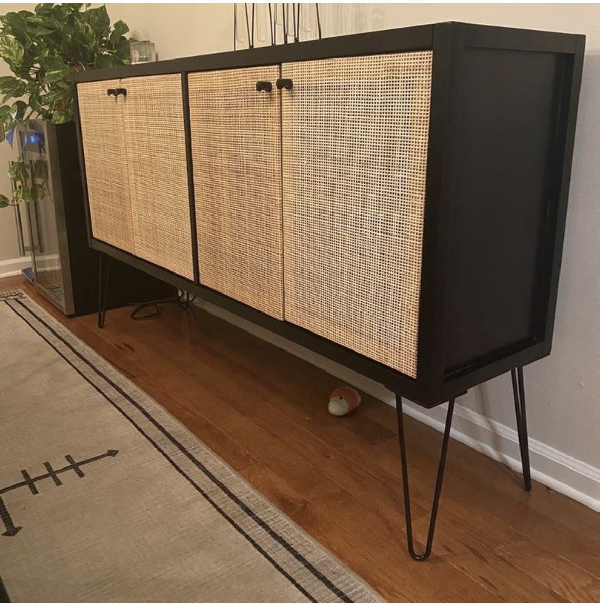 Springville Caned Door Tv Standnull