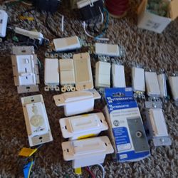 8 GFCI USB/C Outlets, 9 USB/C Outlets, Various Light Switchs Some Bluetooth, Wire Collection, Gangs, Etc