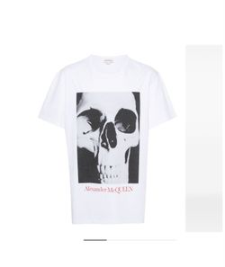 *NEW* Alexander McQueen skull-print cotton T-shirt Men Size XL 
