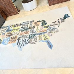Area rug of The U.S.A.