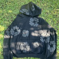Denim Tears The Cotton Wreath Sweatshirt (Black/Black)