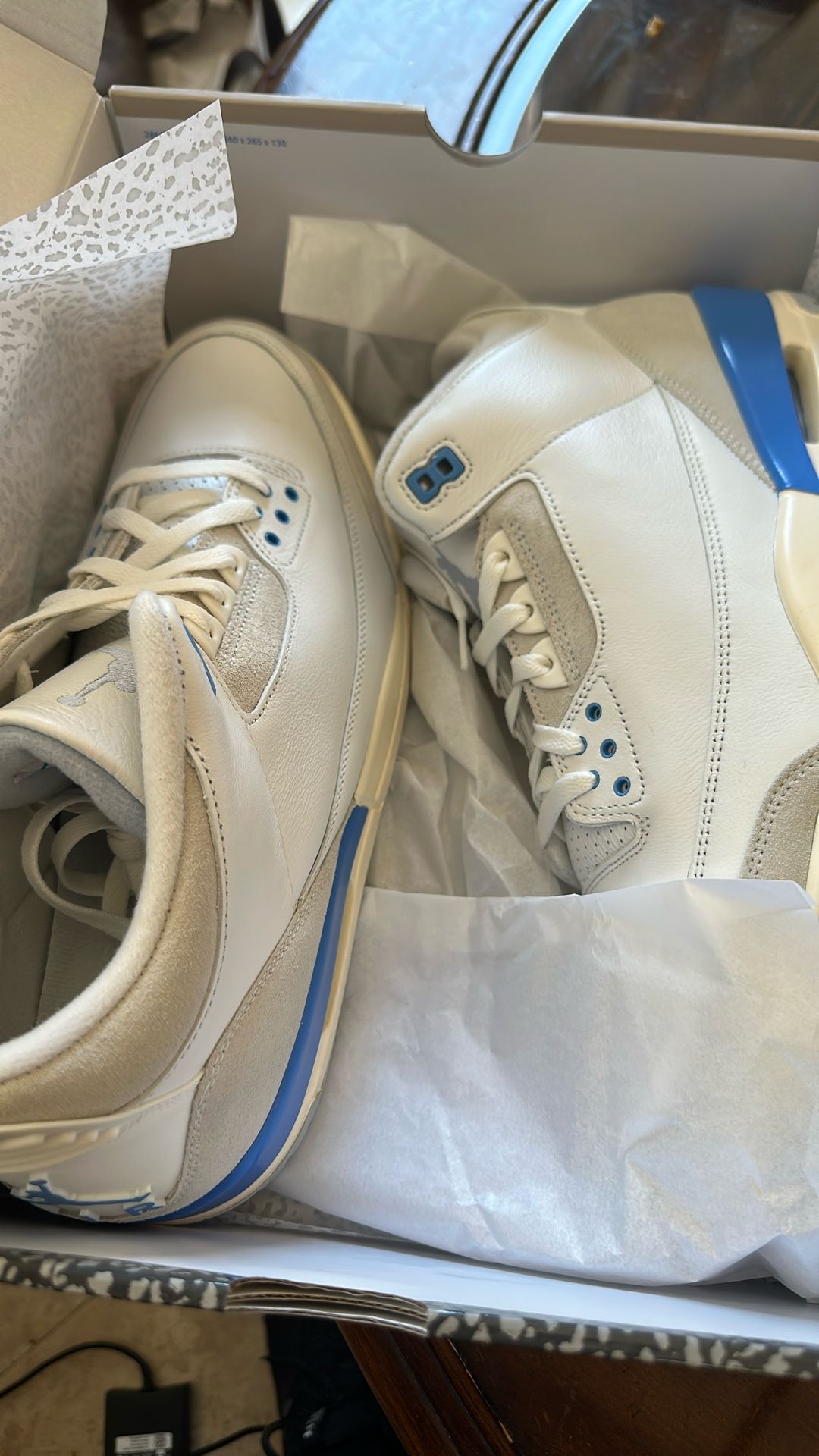 AIR JORDAN 3 RETRO SUMMIT WHITE/ HYDROGEN BLUE