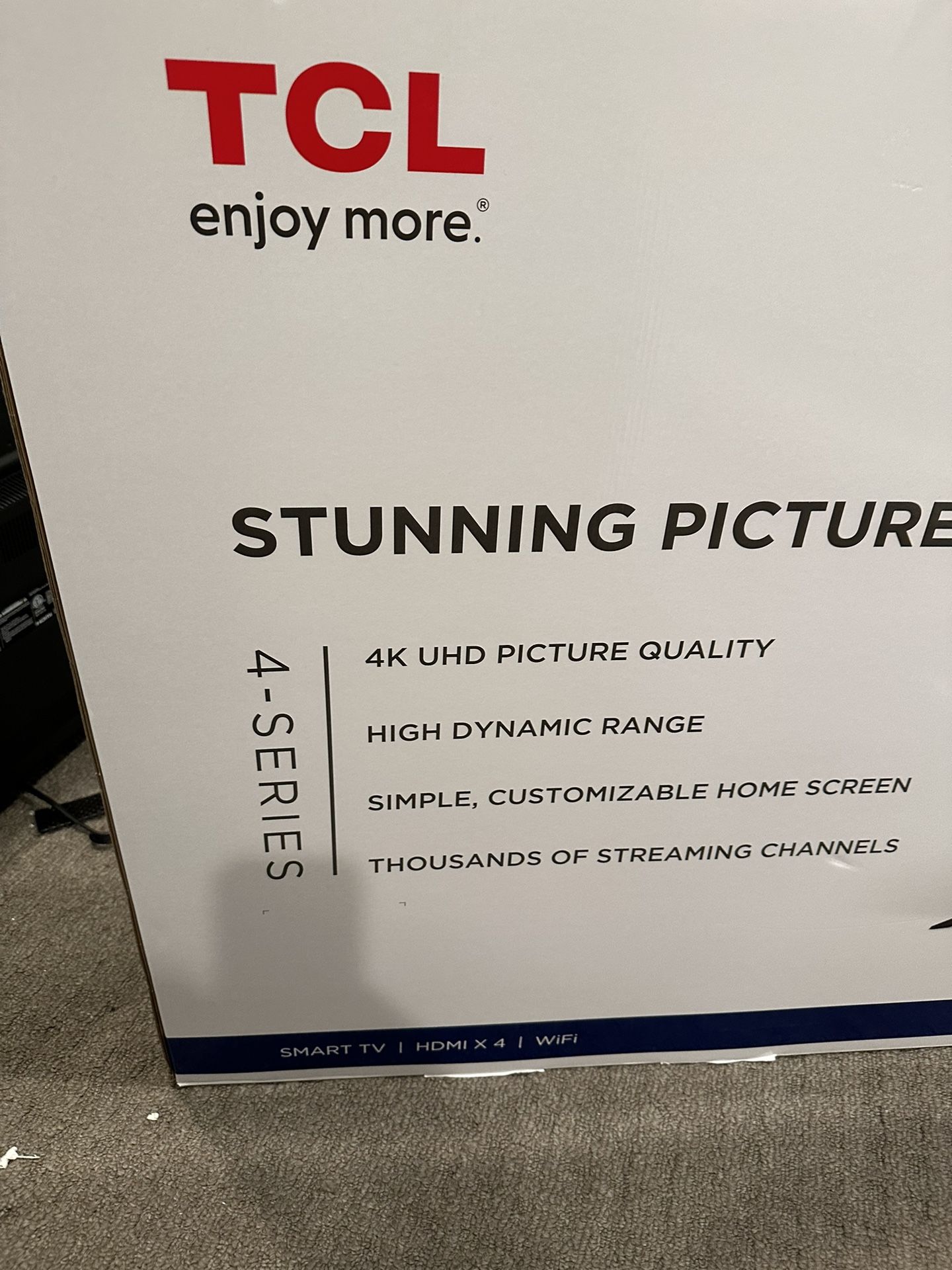 50” TCL Roku Smart Tv