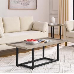 Rectangle Coffee Table  (Misty Gray, 47.24 "x23.62 x17.71“)