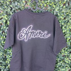 Amiri Rhinestone tee Size Medium 