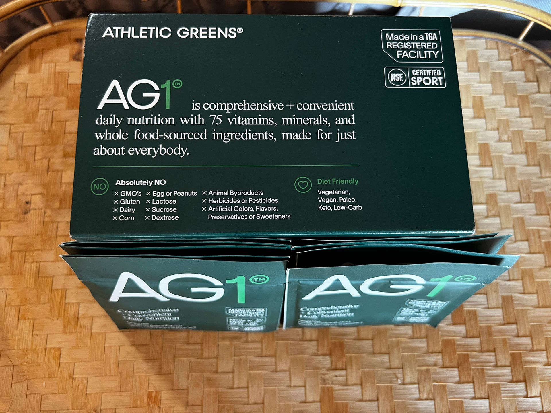 Athletic Greens: AG1 Go packs
