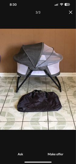 PRACTICALLY NEW PORTABLE BABY BASSINET!!!!