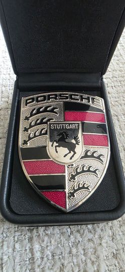 Porsche Stuttgart Crest Hood Emblem Badge