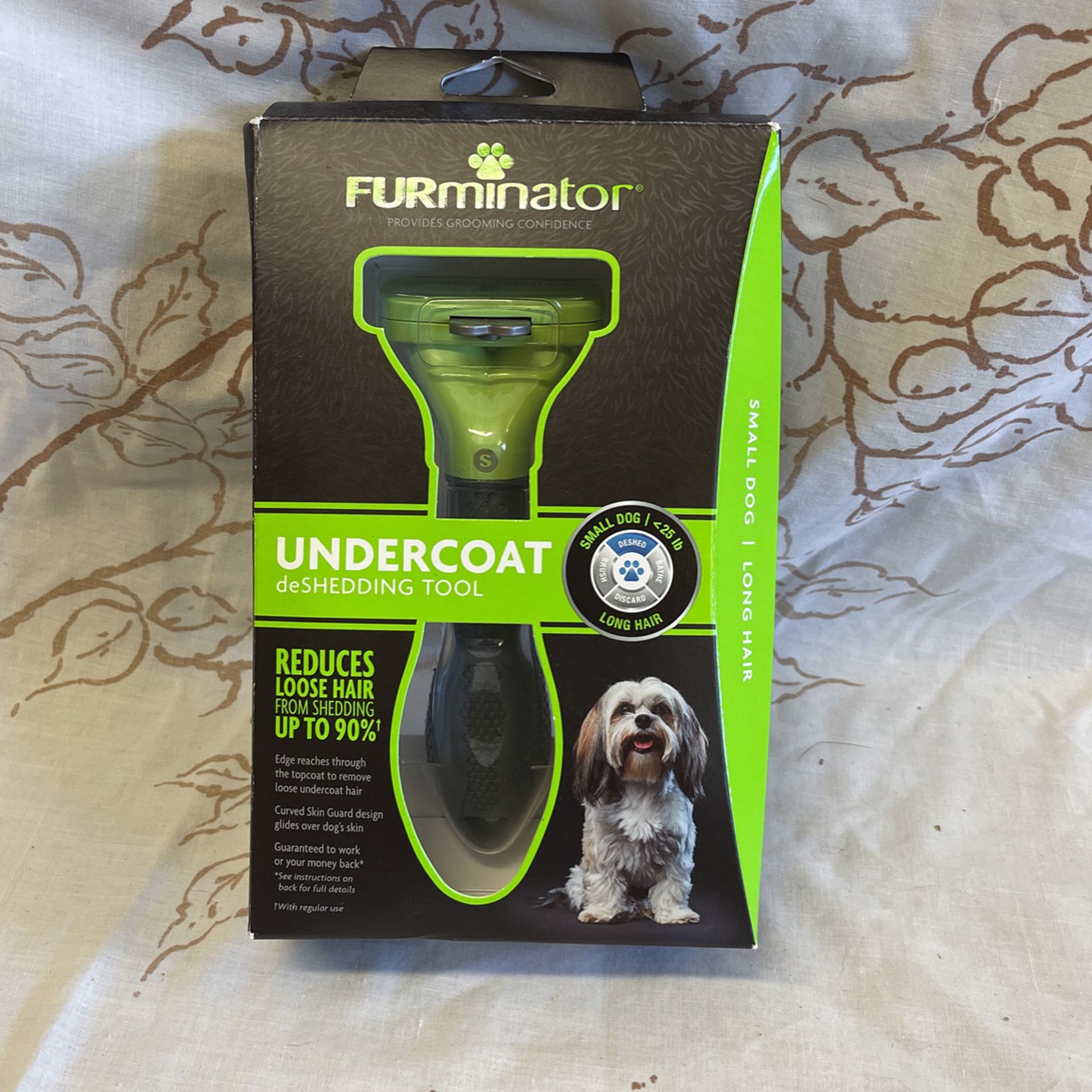 New FURminator undercoat Deshedding tool for small dogs under 20