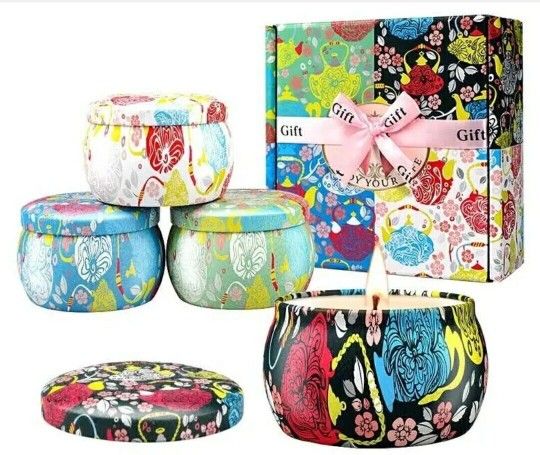 NEW Enjoy Your Life 4 Piece Spice Up Your Life Aromatherapy Gift Soy Candle Set