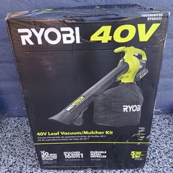 LEAF VACUUM RYOBI 40V BATTERY AND CHARGER INCLUDED